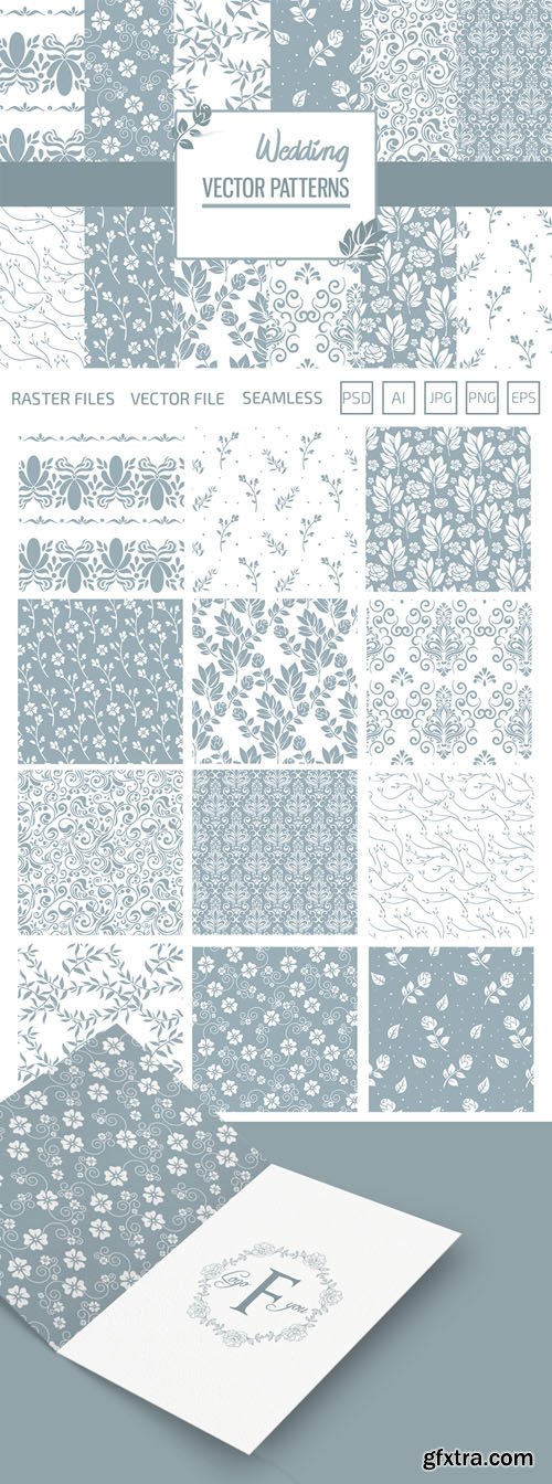 12 Wedding Vector Patterns