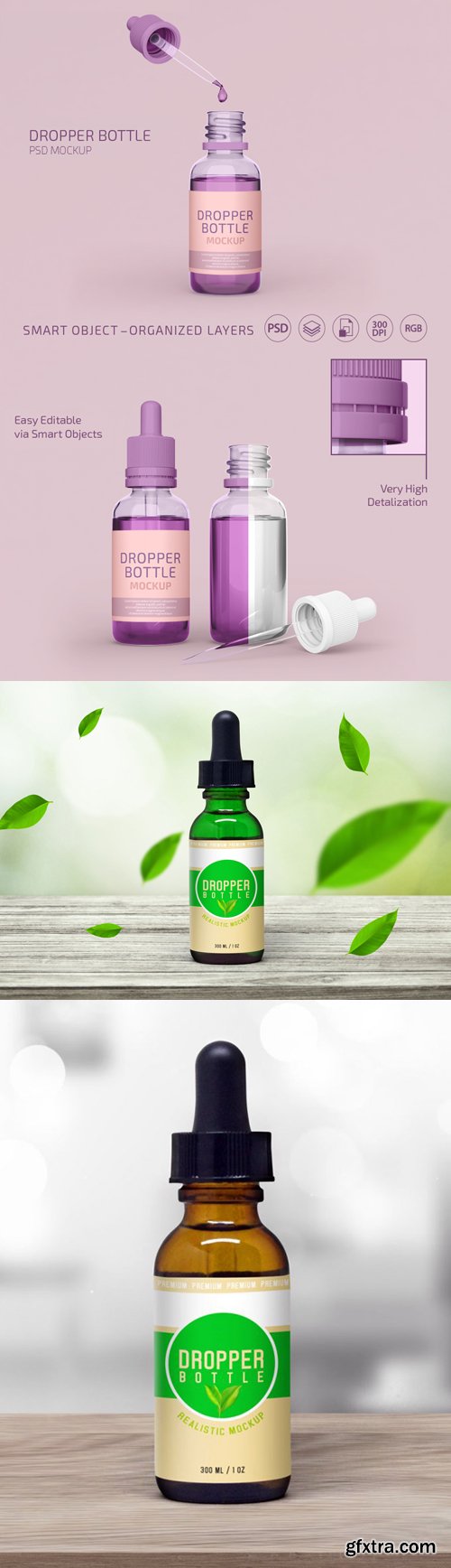 Dropper Bottle PSD Mockups