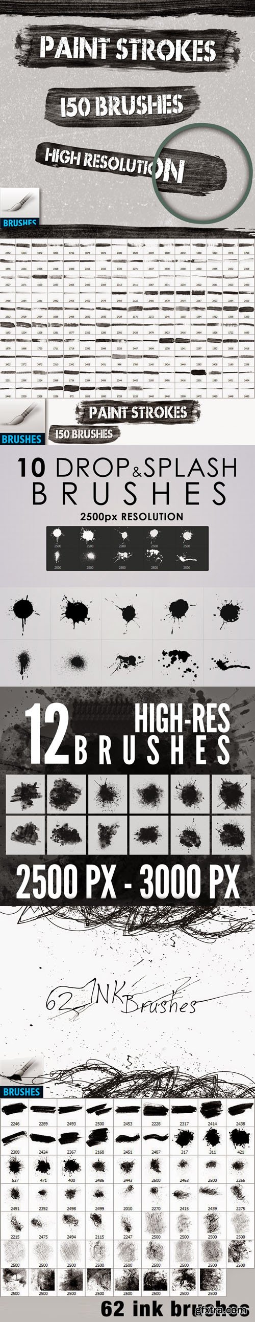 234 High-Res Photoshop Brushes Collection