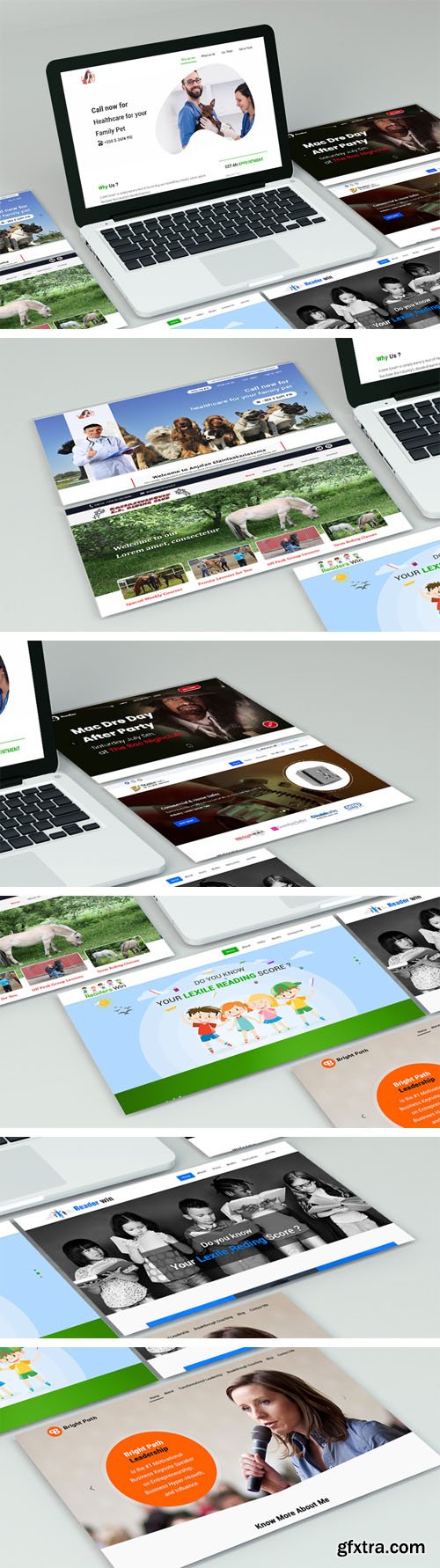 Website Showcase PSD Mockups Bundle