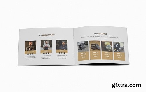 Mr.Barber Barbershop A5 Brochure Template