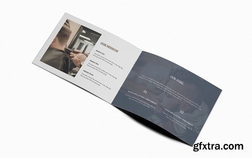 Mr.Barber Barbershop A5 Brochure Template