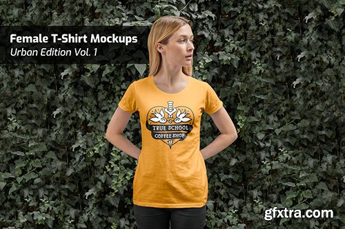 Female T-Shirt Mockups Urban Edition Vol. 1