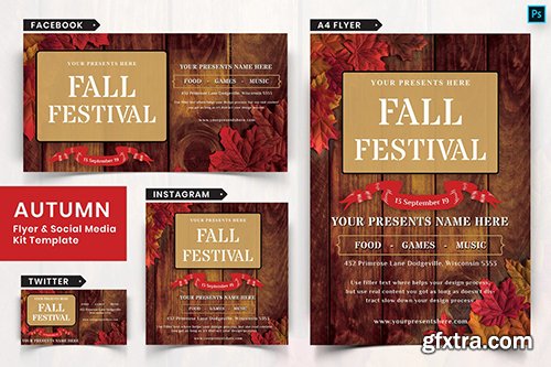 Autumn Festival Flyer & Social Media Pack-06