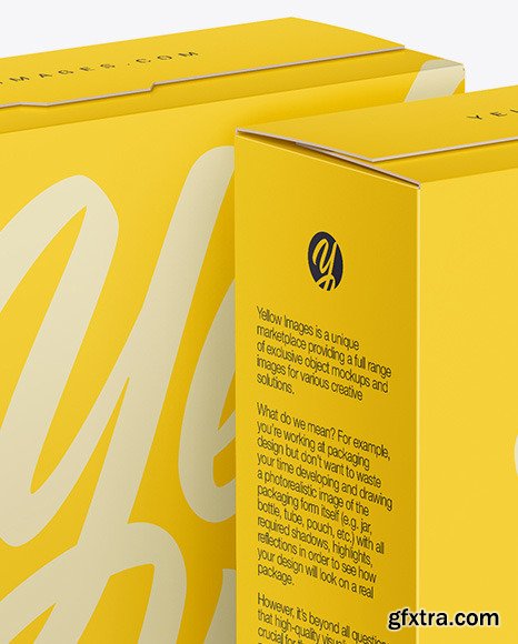 Two Matte Paper Boxes Mockup 47620