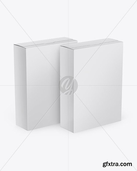 Two Matte Paper Boxes Mockup 47620