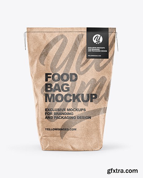 Food Kraft Bag Mockup 47619