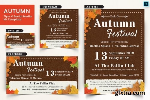 Autumn Festival Flyer & Social Media Pack-12