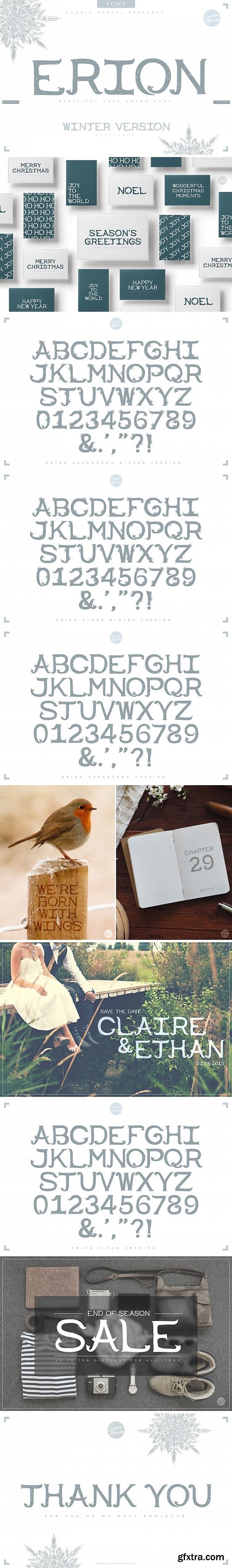 Fontbundles - ERION FONT + Christmas Winter Version 306837