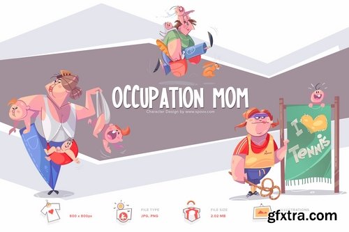 Occupation Mom Transparent PNG illustrations