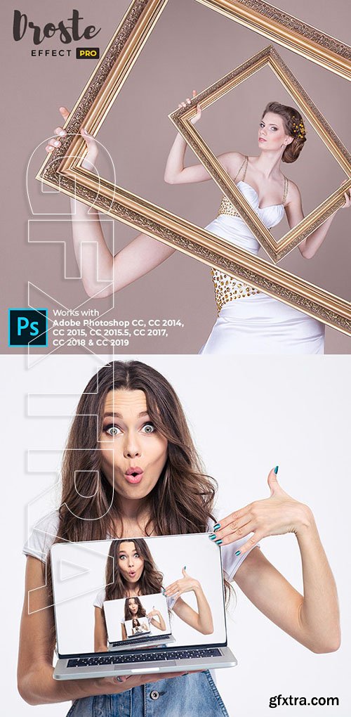 GraphicRiver - Droste Effect Pro - Photoshop Action 24271976