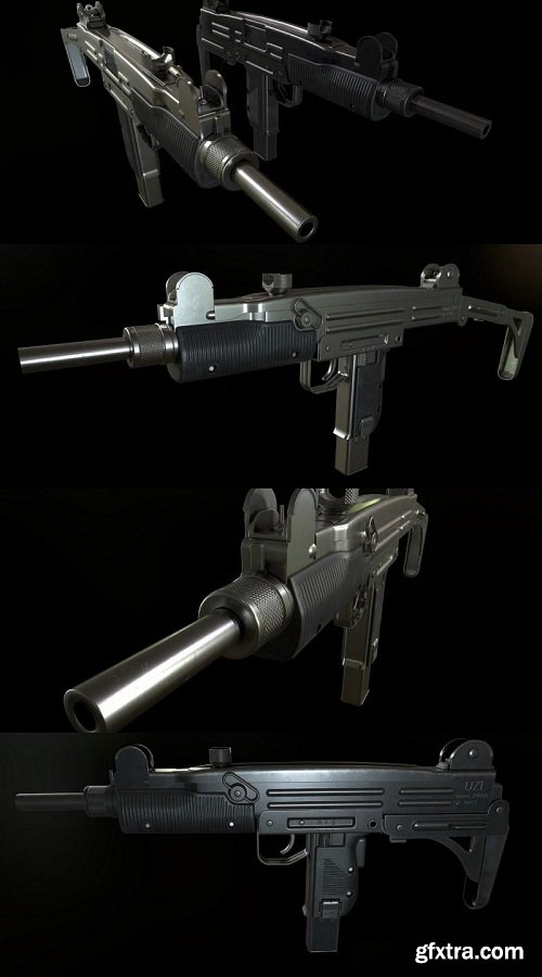 SMG UZI 3D Model