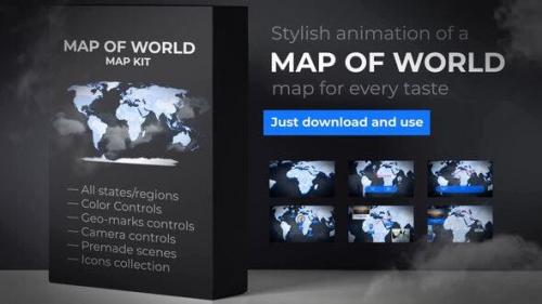 Udemy - Map of World with Countries - Animated Map