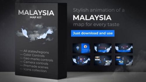 Udemy - Malaysia Animated Map - Malaysia Map Kit