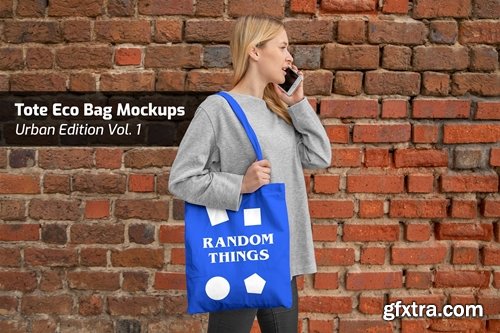 Tote Eco Bag Mockups Urban Edition Vol. 1