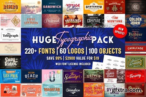 CM - Huge Typographic Pack + 60 Logos ! 2798169