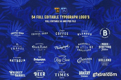 CM - Huge Typographic Pack + 60 Logos ! 2798169