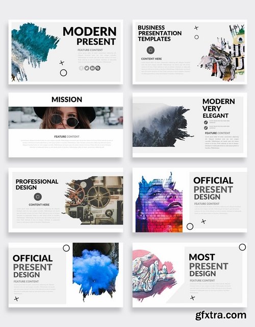 Modern Powerpoint and Keynote Templates