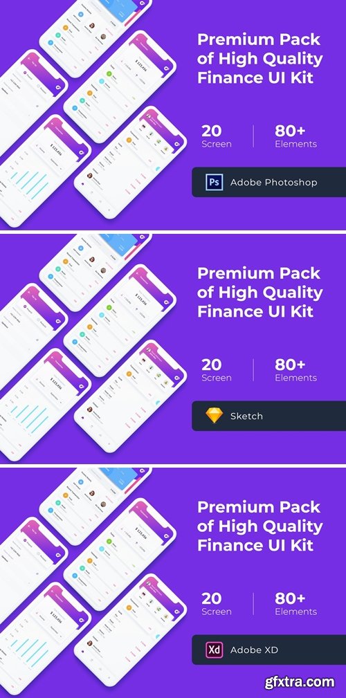 Finance Mobile UI KIT Bundle