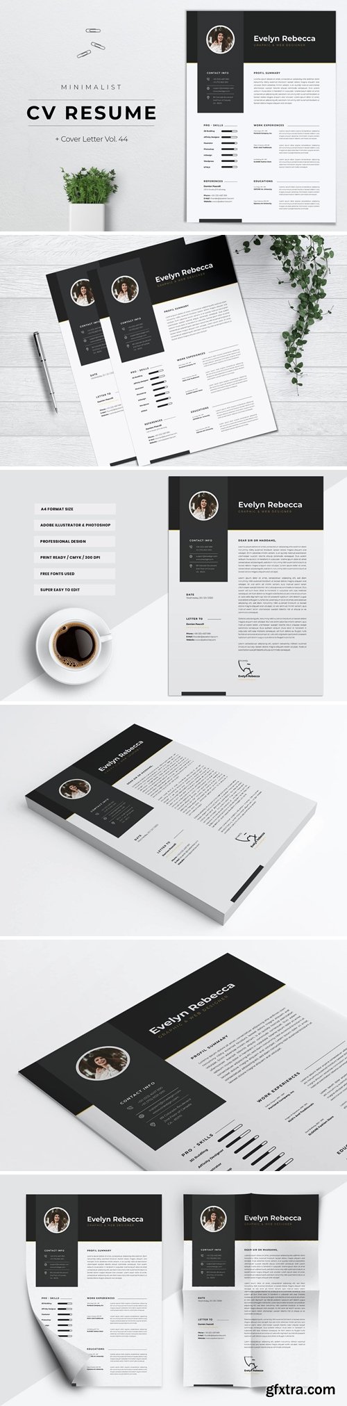 Minimalist CV Resume Vol.44