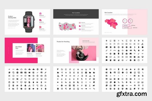 Famoa Pink Color Tone Pitch Deck Google Slides