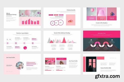 Famoa Pink Color Tone Pitch Deck Google Slides