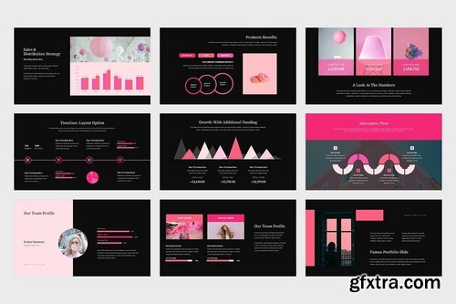 Famoa Pink Color Tone Pitch Deck Google Slides