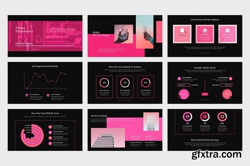 Famoa Pink Color Tone Pitch Deck Google Slides