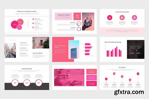 Famoa Pink Color Tone Pitch Deck Google Slides