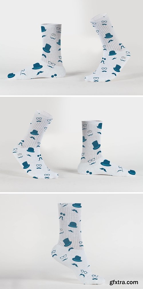 Unisex Presentation Socks Mockup