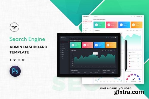 SEO Admin Dashboard UI Kit