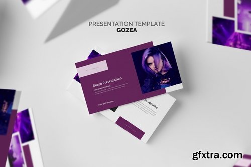 Gozea Purple Color Tone Pitch Deck Powerpoint