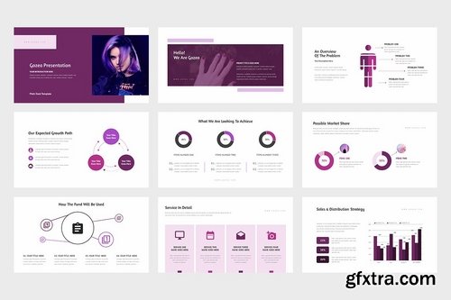 Gozea Purple Color Tone Pitch Deck Powerpoint