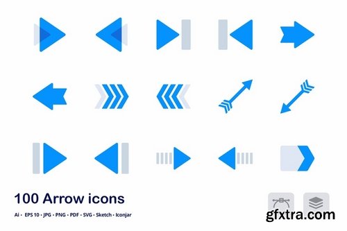 Arrows and Pointers Accent Duo Tone Flat Icons