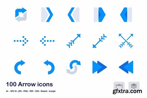 Arrows and Pointers Accent Duo Tone Flat Icons