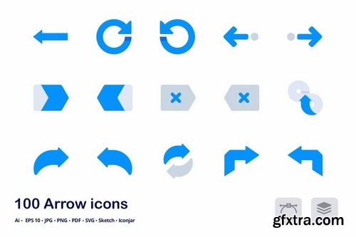 Arrows and Pointers Accent Duo Tone Flat Icons