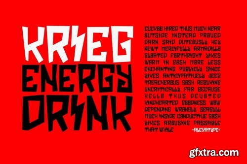 Critrace - Energetic Display Font