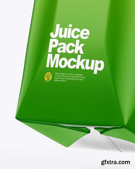 Juice Carton Package Mockup