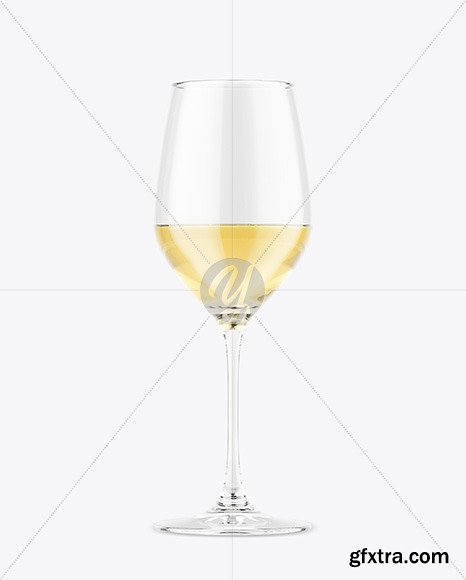 Glass w/ White Wine Mockup Mockup 47598