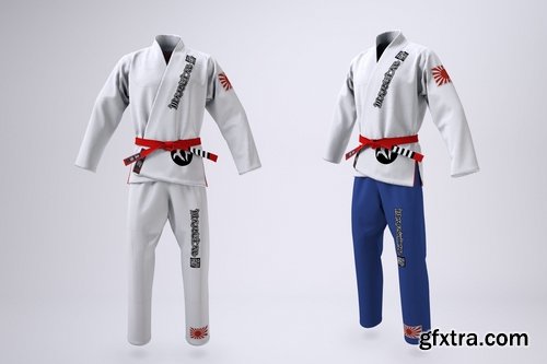 Brazilian Jiu-Jitsu Gi Uniform Mock-up