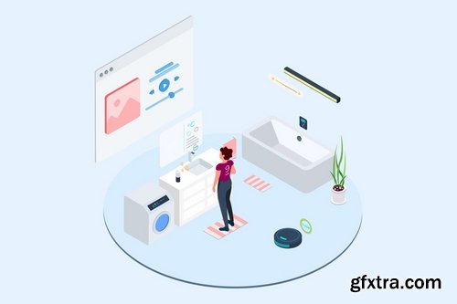 Smart Echo Isometric Illustration