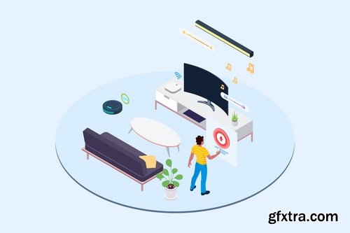 Smart Echo Isometric Illustration