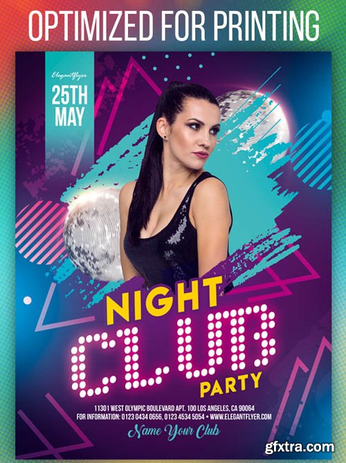 Night Club Party V1208 2019 Flyer Template in PSD