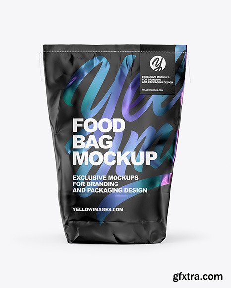 Food Matte Bag Mockup 47585