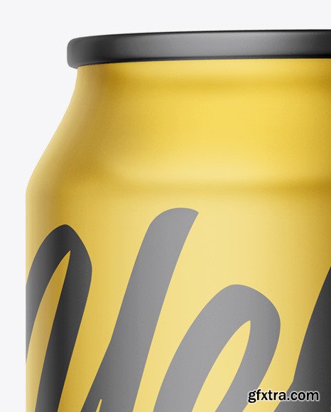 Matte Metallic Can Mockup 47578