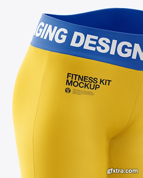 Women\'s Fitness Kit Mockup - Front Half Side 47589