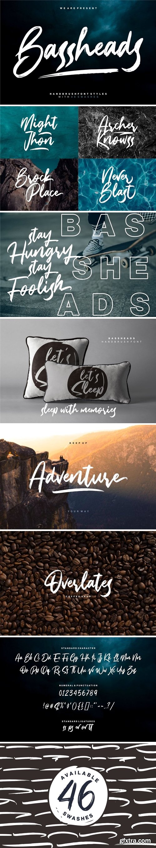 CM - Bassheads – Handbrush Font 4018461