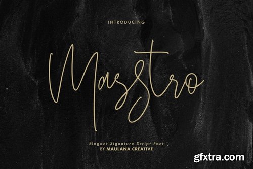 Masstro Signature Typeface