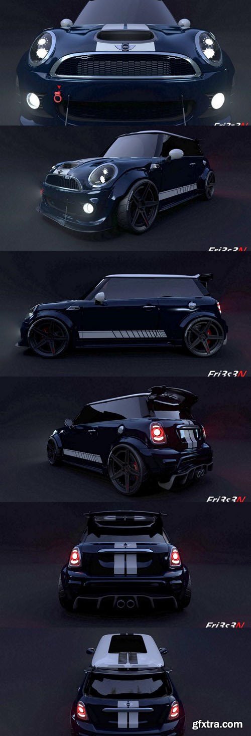 Mini Cooper R56 Widebody – 3D Model