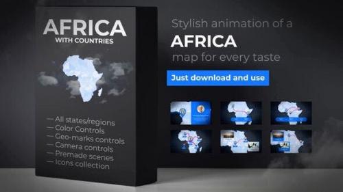 Udemy - Africa Animated Map - Africa Map Kit